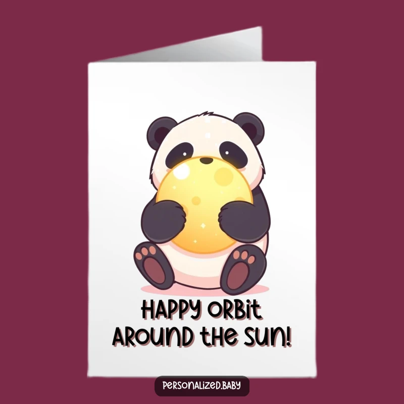 Free Printable Panda Birthday Card: Hug the Planet Downloadable Gift