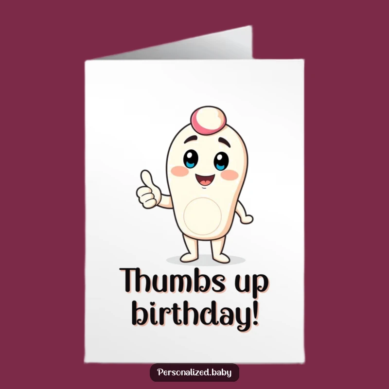 Free Printable Birthday Card Avatar: Funny Thumbs Up, Downloadable Gift