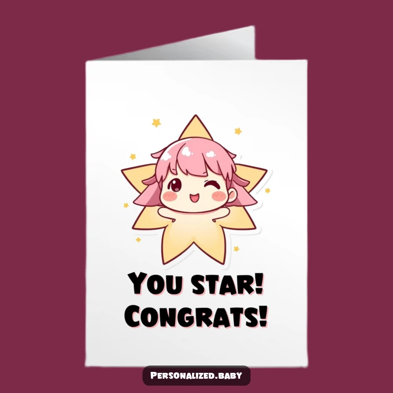 Free Printable Congrats Card Algorithm: Funny Star Form, Perfect Downloadable Gift