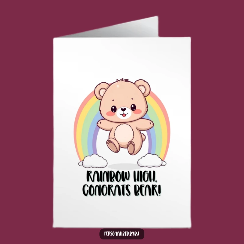 Free Printable Bear Congrats Card: Funny Downloadable Achievement Gift!