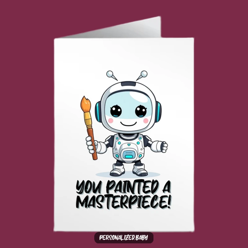 Funny Free Printable Congrats Card: AI Masterpiece Achieved - Downloadable Gift