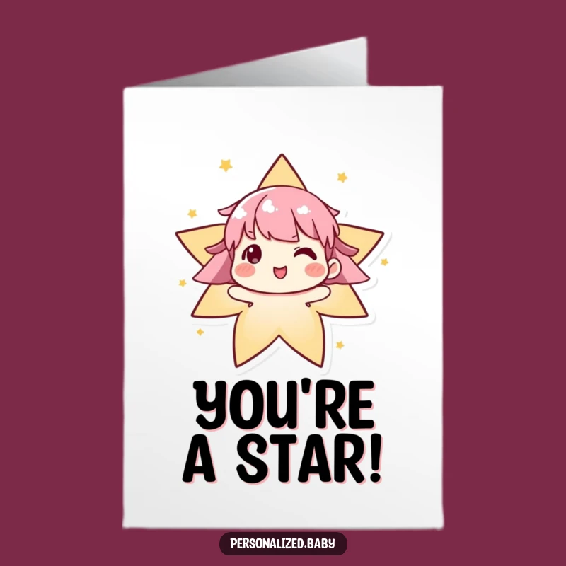 Free Printable Thank You Card Algorithm: Funny Star Form, Downloadable Gift