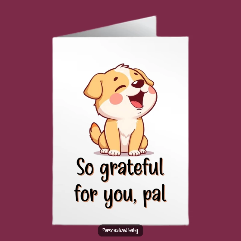 Free Printable Thank You Card: Giggling Dog Sings Its Thanks to You