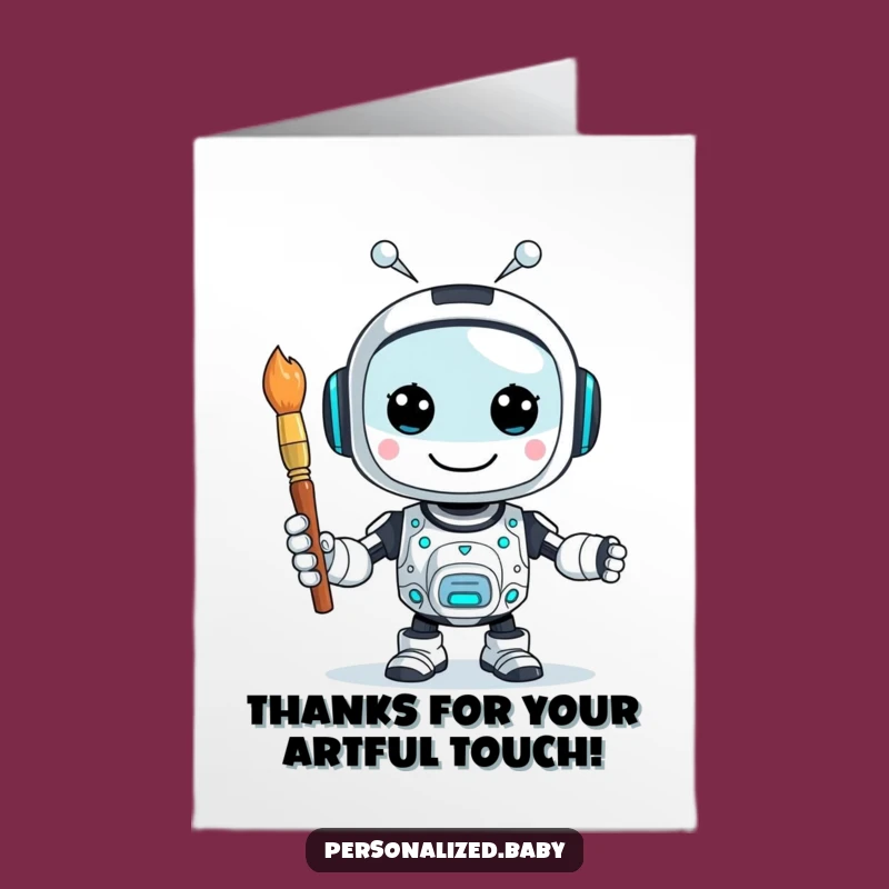 Funny Free Printable Thank You Card: AI's Artistic Thanks - DIY Gift
