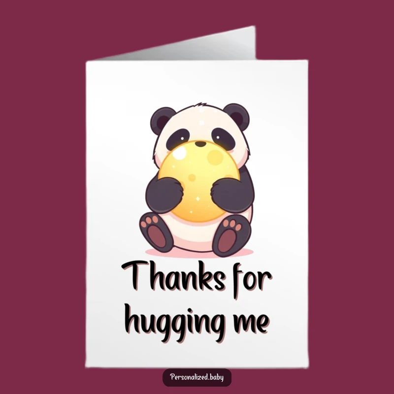 Free Printable Panda Thank You Card: Planet Love Thanks Downloadable Gift