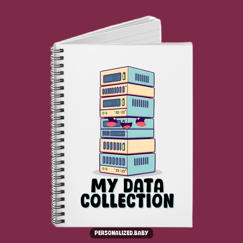Funny Giggle Data Blocks Notebook - Comical Journal for Tech Ideas Gift
