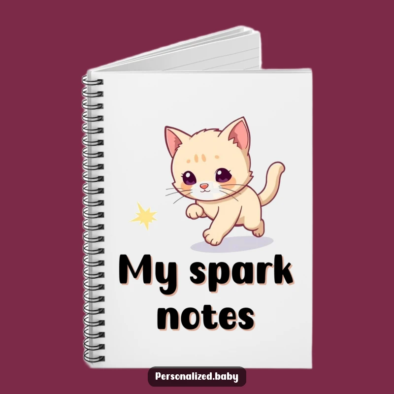 Funny Kitten Comet Chase Notebook: Journal Your Adventures Gift Notebook