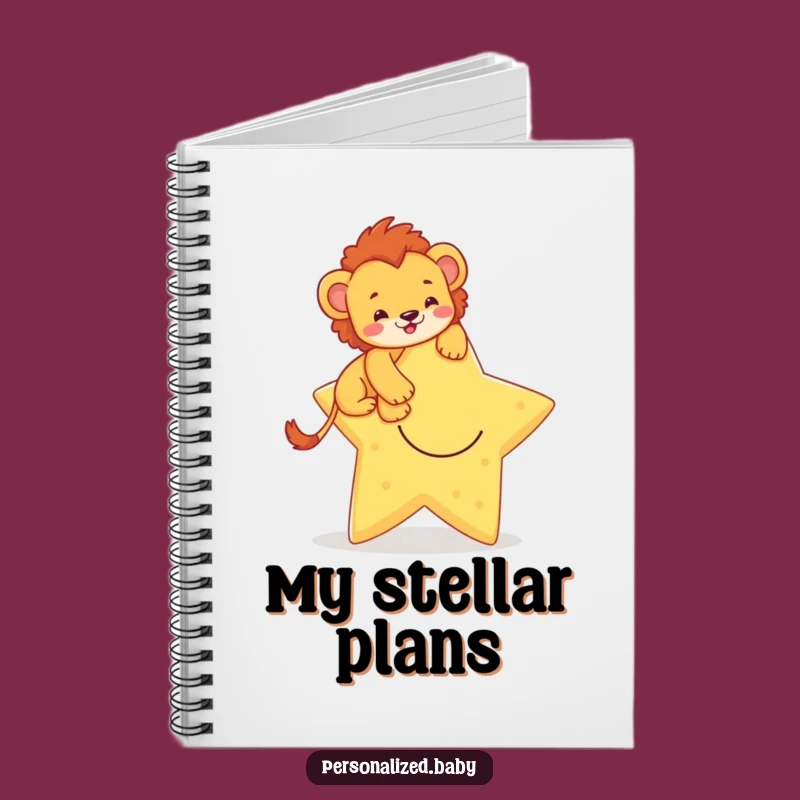 Funny Lion Cub Notebook: Write Your Brave Star Story