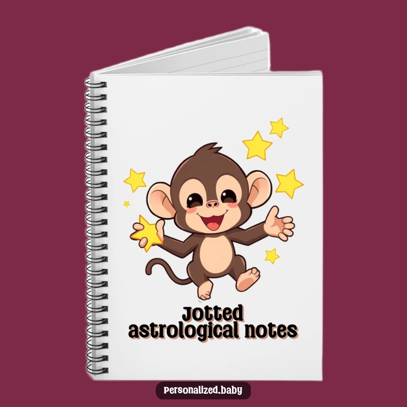 Funny Monkey Star Notebook: Jot Down Your Cosmic Ideas