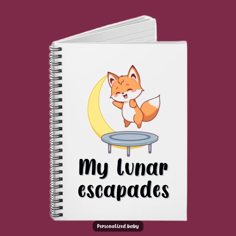 Funny Moon Bouncer Notebook - Jot Down Dreams Funny Gift