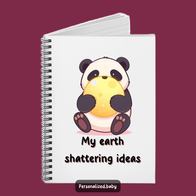 Funny Panda Notebook: Journal Your Earth Loving Thoughts