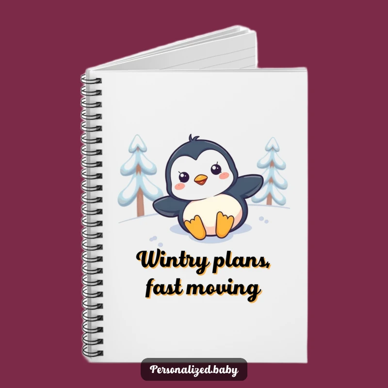 Funny Penguin Adventure Notebook - Hilarious journal and perfect funny gift for planners.