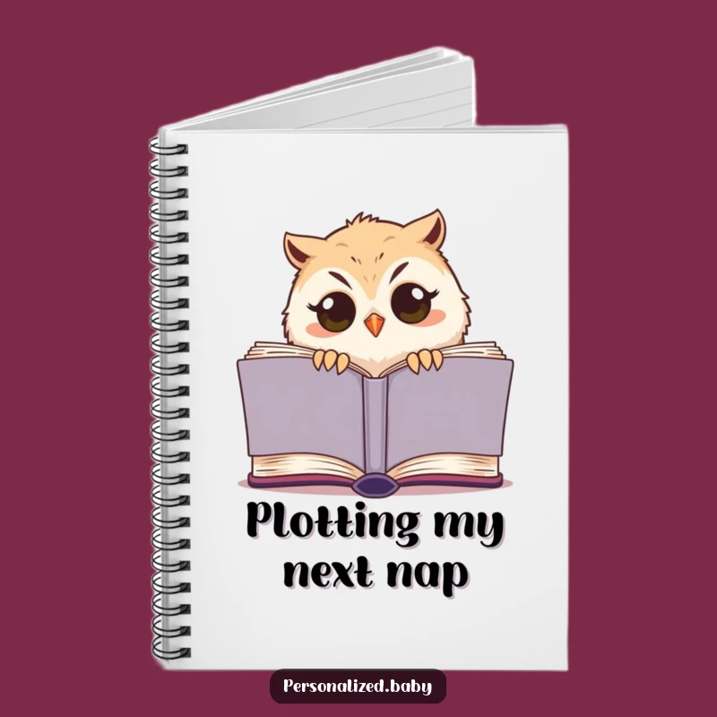 Funny Sleepy Owl Chick Notebook: Jot Down Ideas with Adorable Humor