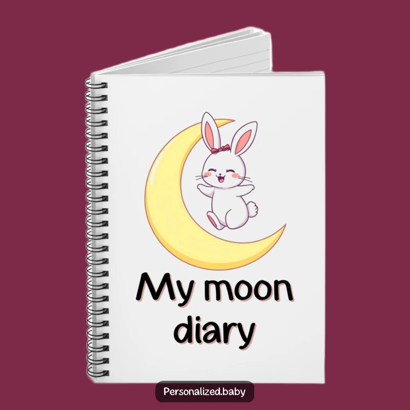 Funny Bunny Moon Hop Notebook: Journal Your Dreams Gift Notebook