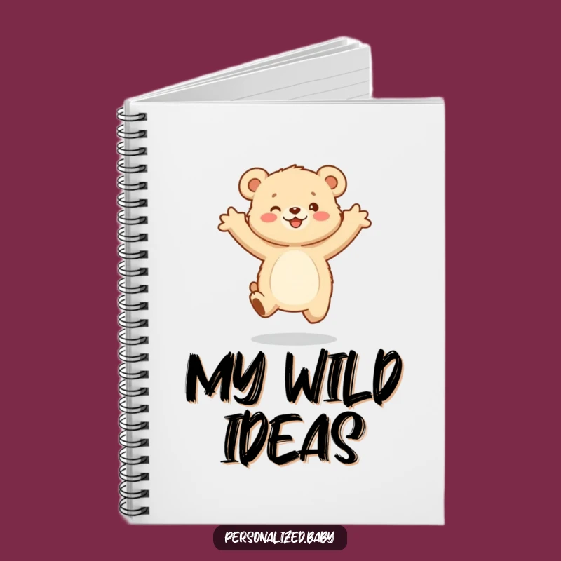 Funny Bear Cub Notebook: Joyful Jump - Your Perfect Doodle Journal