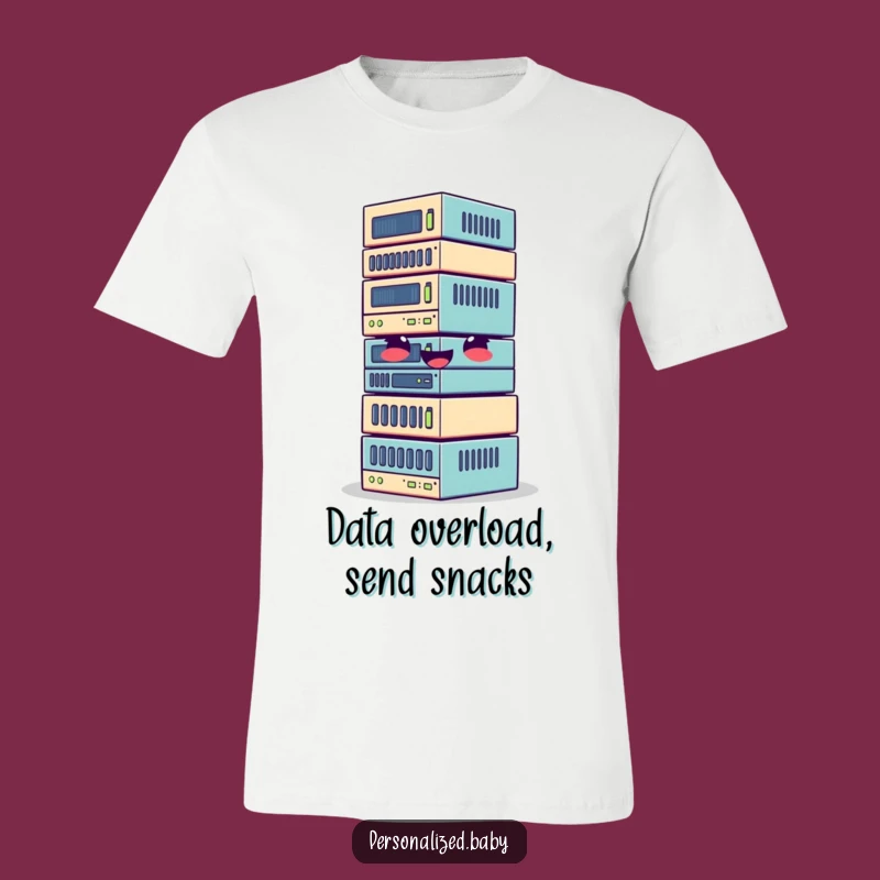 Funny Giggle Data Blocks T-Shirt - Comical Tech Apparel Gift