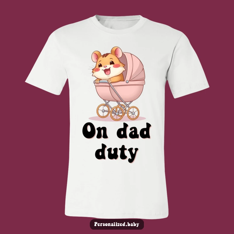 Funny Hamster Pushing Carriage T-Shirt: Hilarious Pet Owner Gift Tee