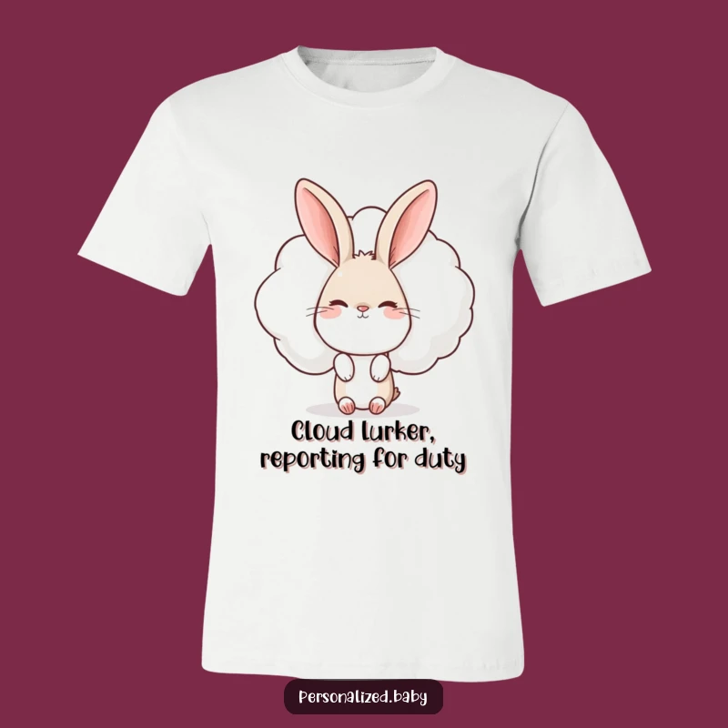 Funny Rabbit Cloud T-Shirt: Express Your Curiosity with This Comfy Funny Gift!