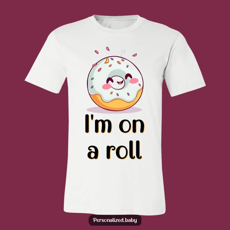 Funny Rolling Donut T-Shirt: Wear Your Giggles with This Hilarious Donut Tee