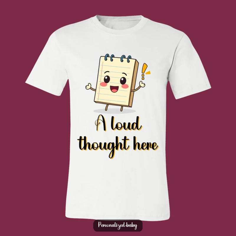 Funny Rolling Notepad Exclamation T-Shirt: Express Yourself with Fun