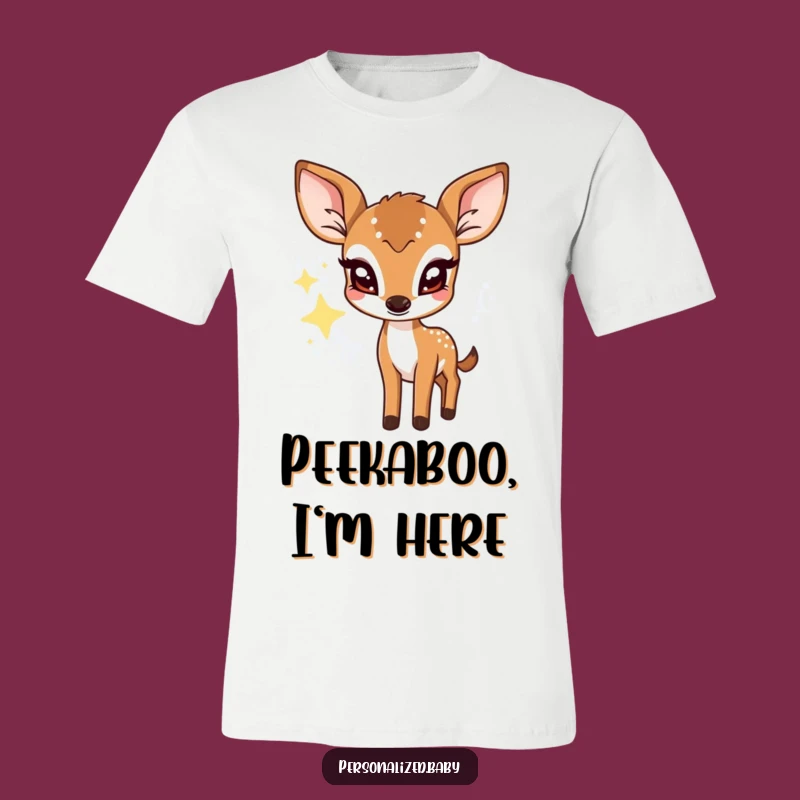 Funny Shy Deer Fawn T-Shirt: Cute Twinkling Star Tee, Perfect Humorous Gift
