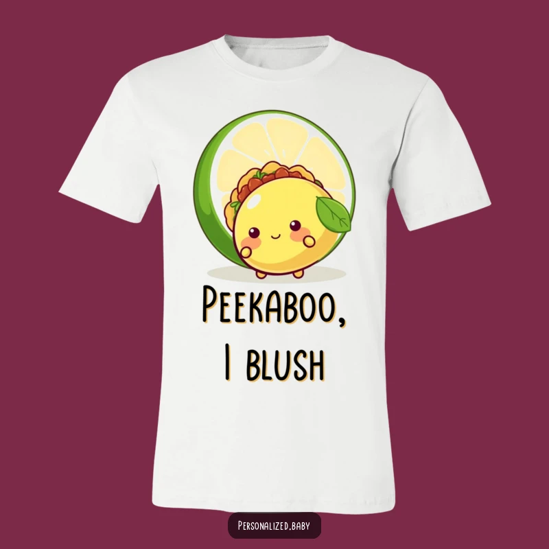 Funny Shy Taco T-Shirt: Wear Your Blushes with This Adorable Taco Tee