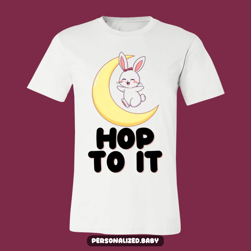 Funny Bunny Moon Hopper T-Shirt: Playful Night Sky Gift Shirt