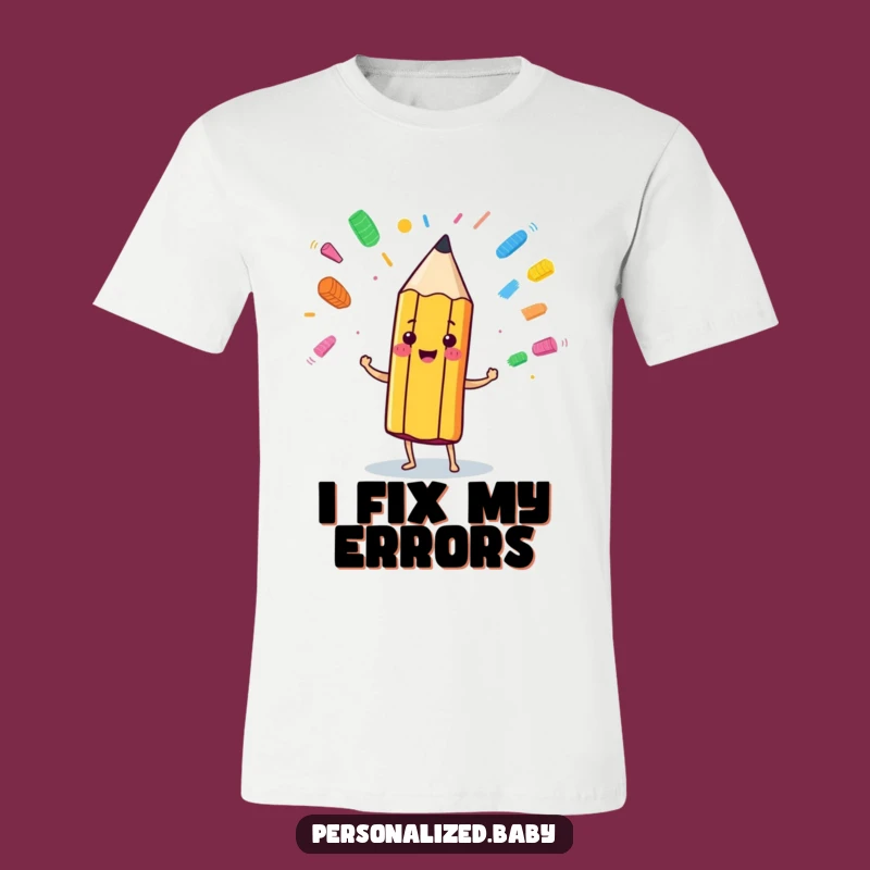 Funny Pencil Juggling Eraser Marks T-Shirt: Wear Your Creative Chaos
