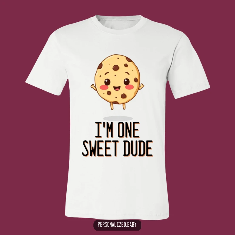 Funny Cookie T-Shirt - Cheerful Chocolate Chip Character for a Sweet Style Gift
