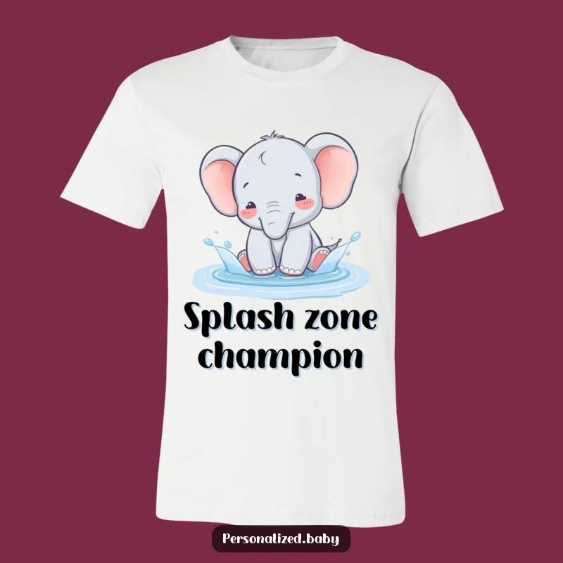 Funny Splashy Elephant T-Shirt - Cute and humorous gift for playful souls.