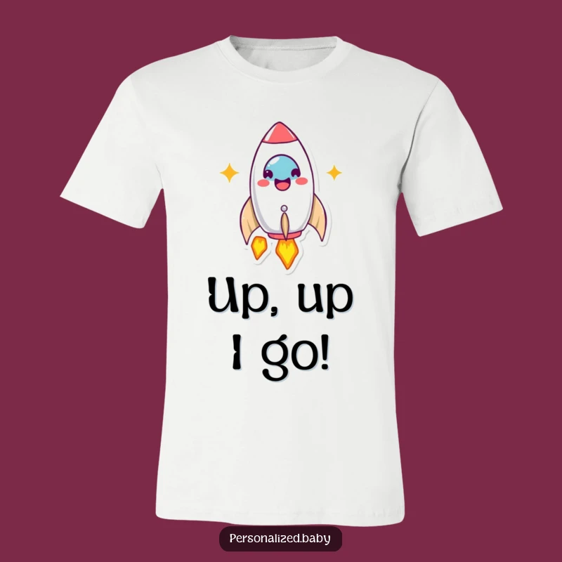 Funny Rocket Ship Launch T-Shirt for Happy Explorers