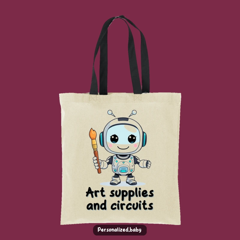 Funny AI Art Tote Bag: Carry Your Creations with Techy Style