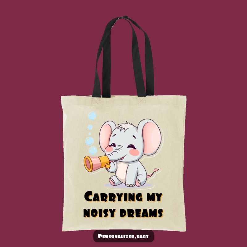 Funny Elephant Trumpet Tote Bag: Carry Joyful Bubbles, Ideal Funny Gift!