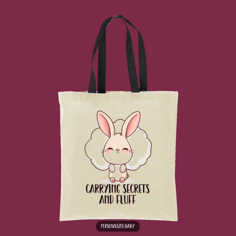 Funny Rabbit Cloud Tote Bag: Carry Your Essentials with This Funny and Cute Gift!