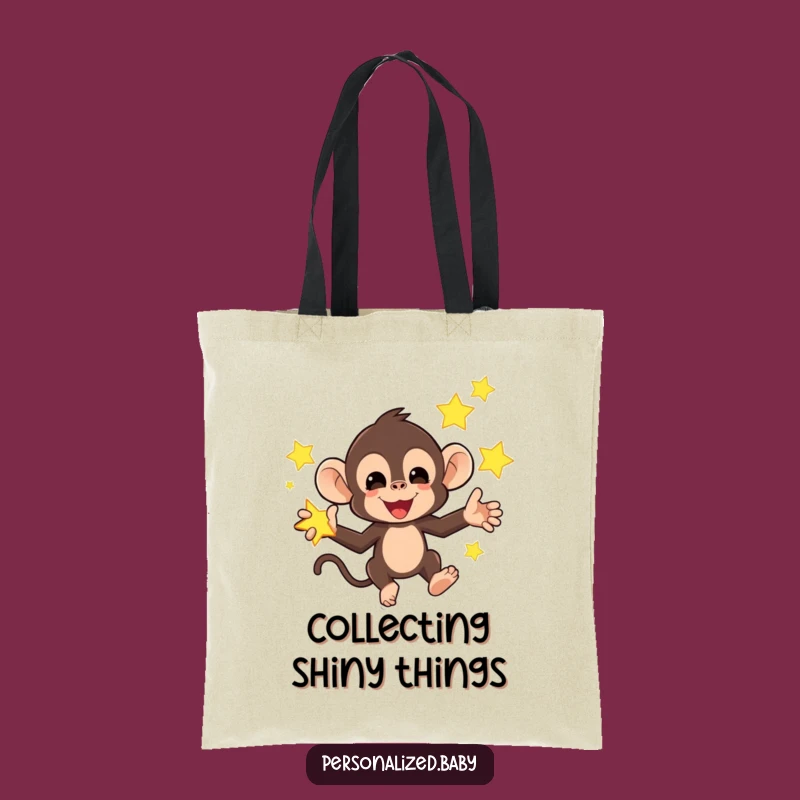 Funny Monkey Star Tote Bag: Carry Your Fun Universe