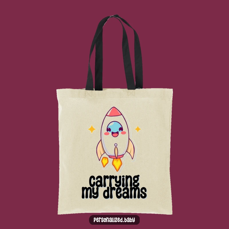 Funny Rocket Ship Launch Tote Bag for Aspiring Explorers