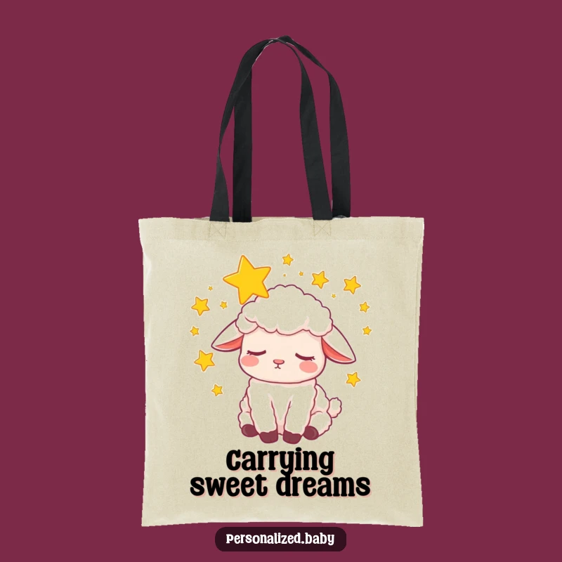 Funny Sleepy Lamb Dream Tote Bag: Carry Your Sweet Dreams, Ideal Funny Gift!