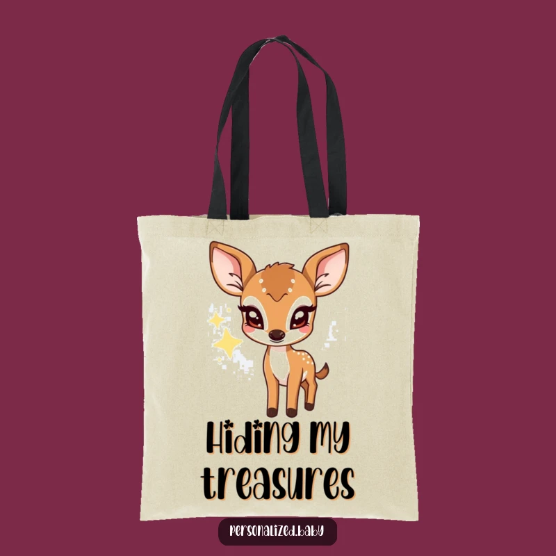 Funny Shy Deer Fawn Tote Bag: Charming Twinkling Star Accessory, Great Funny Gift