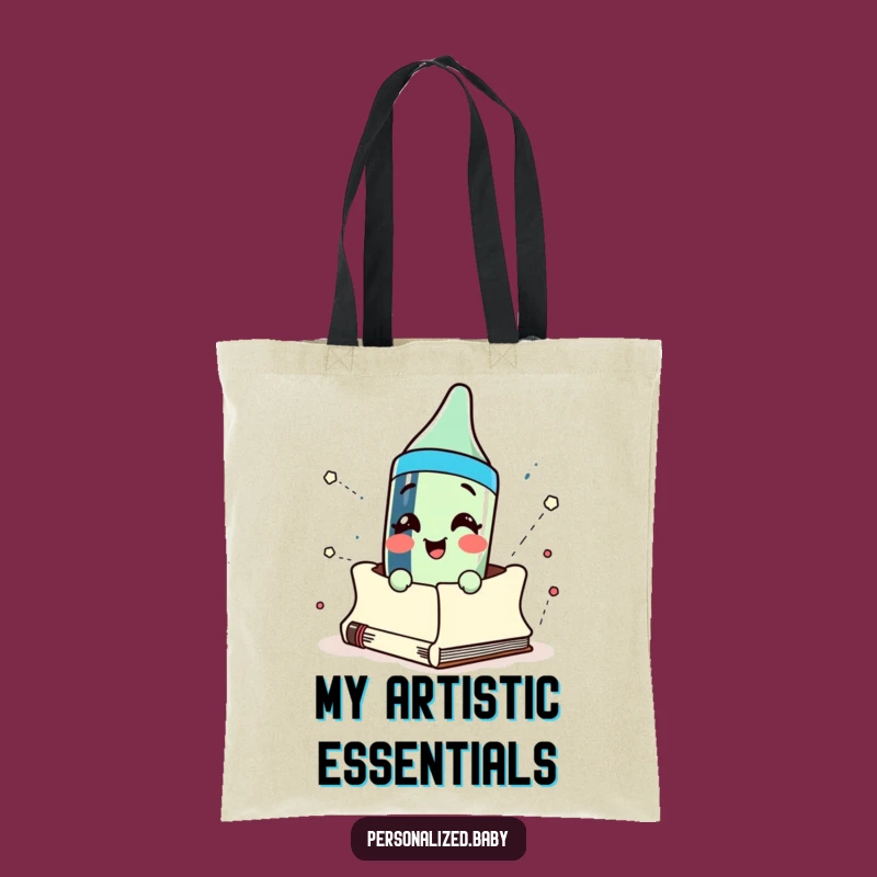 Funny Crayon Sketchbook Tote Bag: Carry Your Art and Laughter in Style